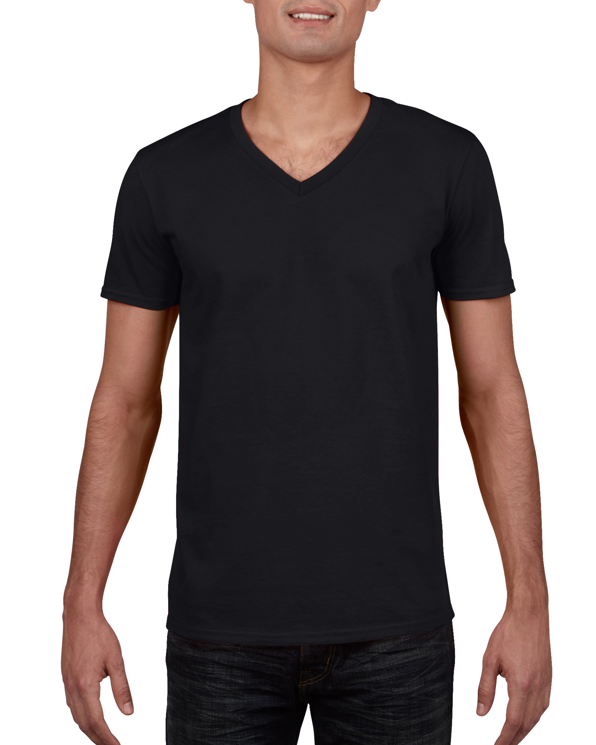 Gildan 64V00 - T-Shirt Homme Col V 100% Coton