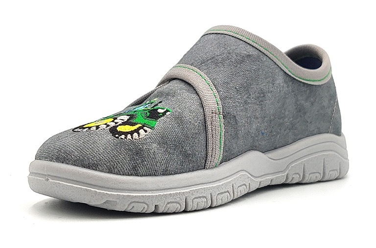 Richter Hausschuh »Mailo«  Klettschuh, Kindergarten Schuh mit Traktor-Motiv