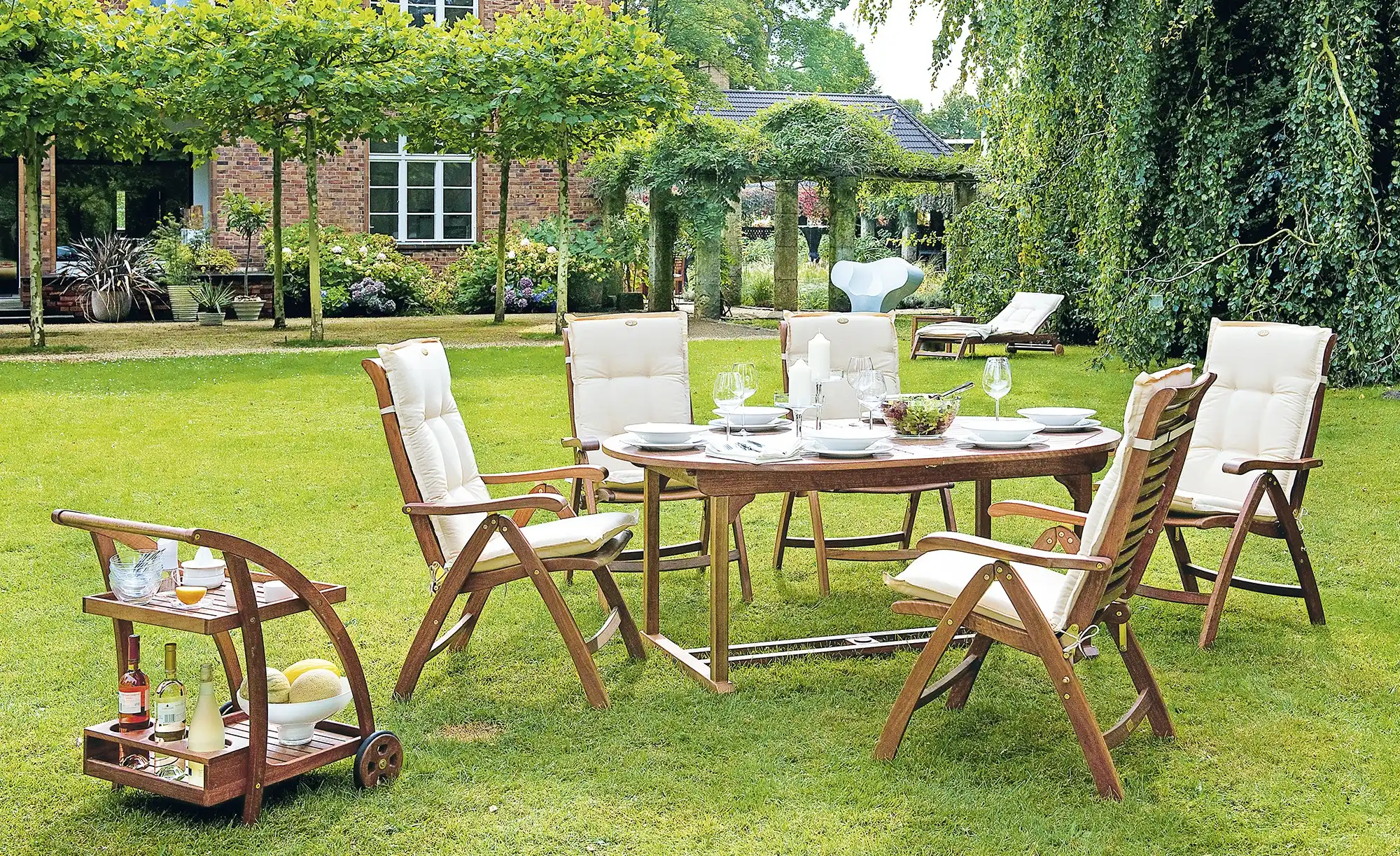 Yorkshire Gartentisch, ausziehbar Holstein A