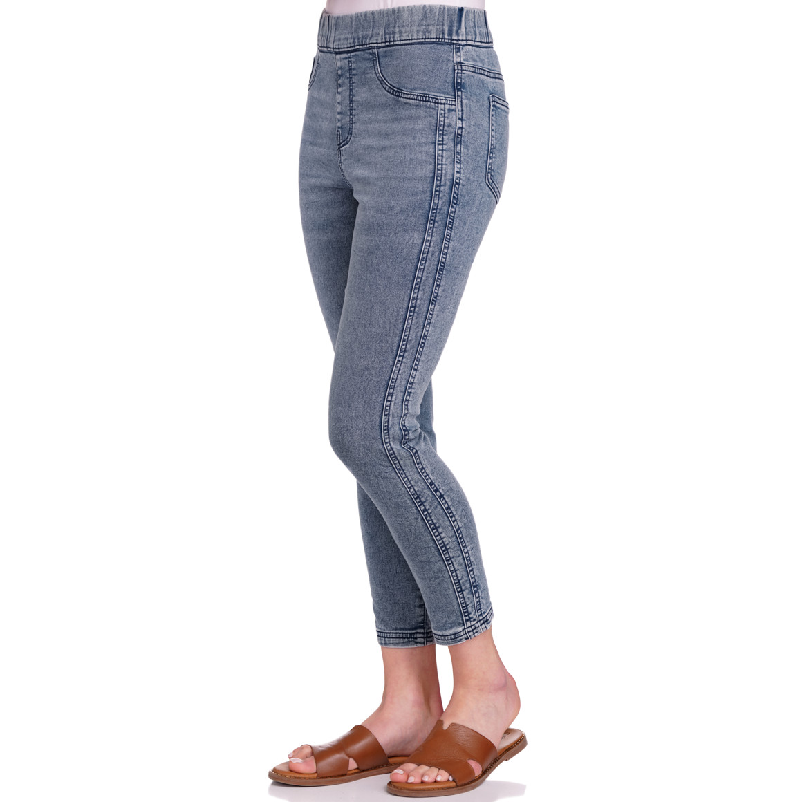 Gina Benotti Damen Jeggings mit Elastikbund hellblau