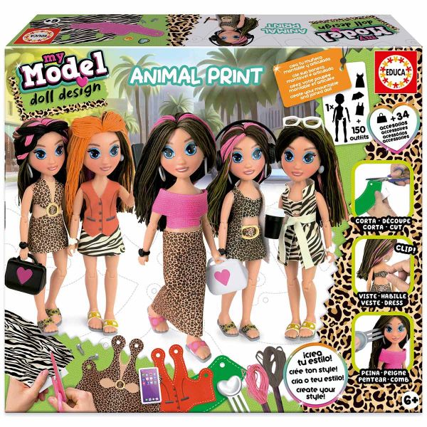 Educa My Model Doll Design Animal Print - 20098