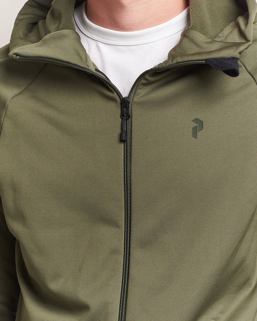 Peak Performance Rider Full Zip Hoodie Pine Needle