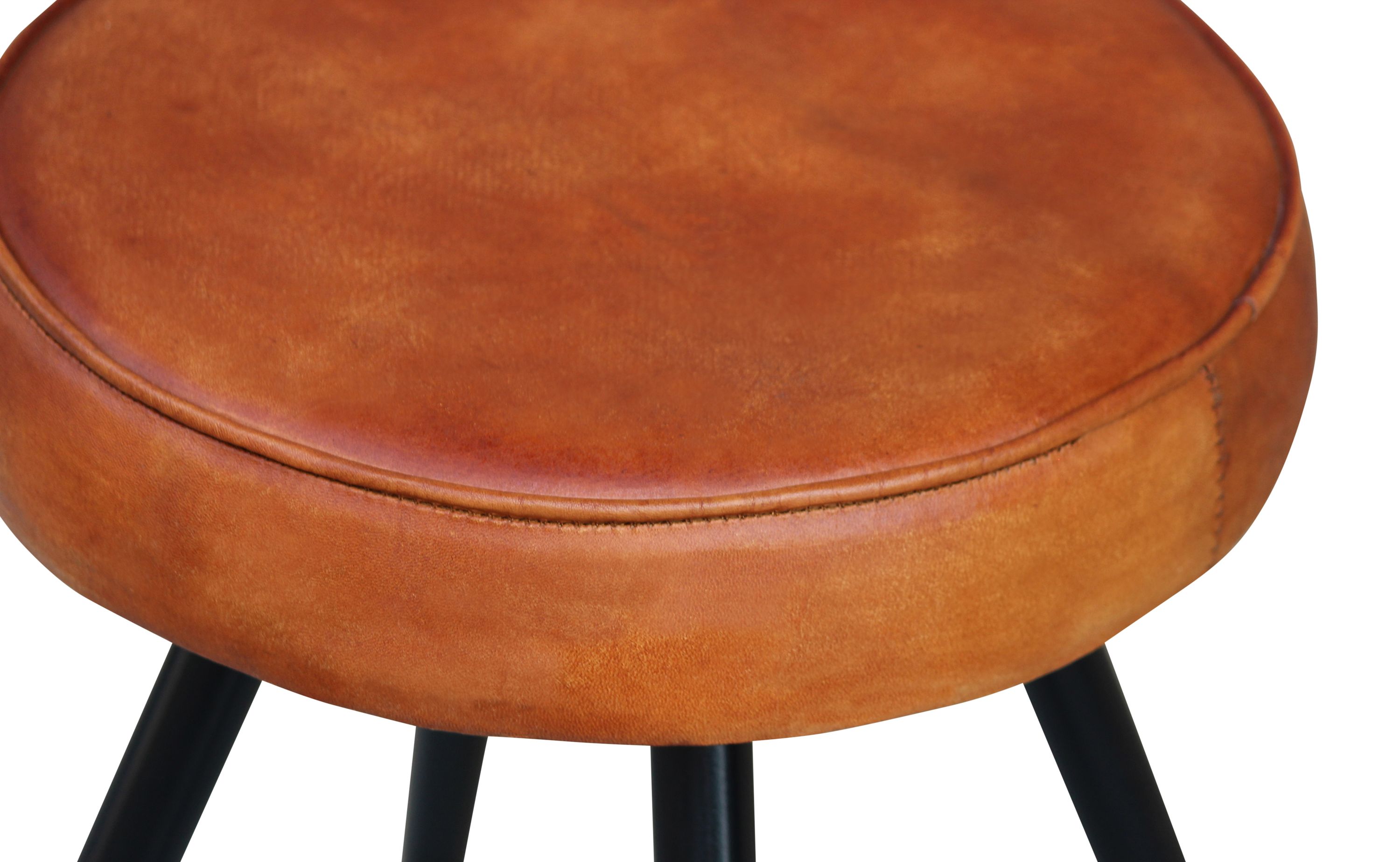 Hocker Leder Vintage ANOUK