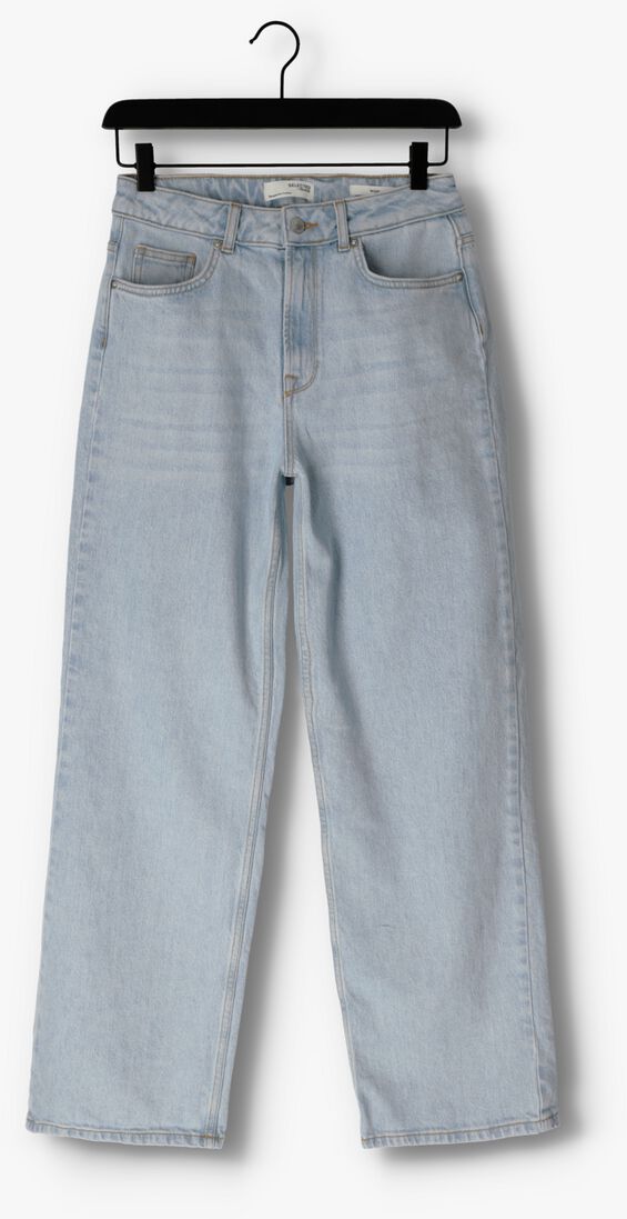 SELECTED FEMME lichtblauwe selected femme wide jeans slfalice-n hw wide lon sky blue jeat