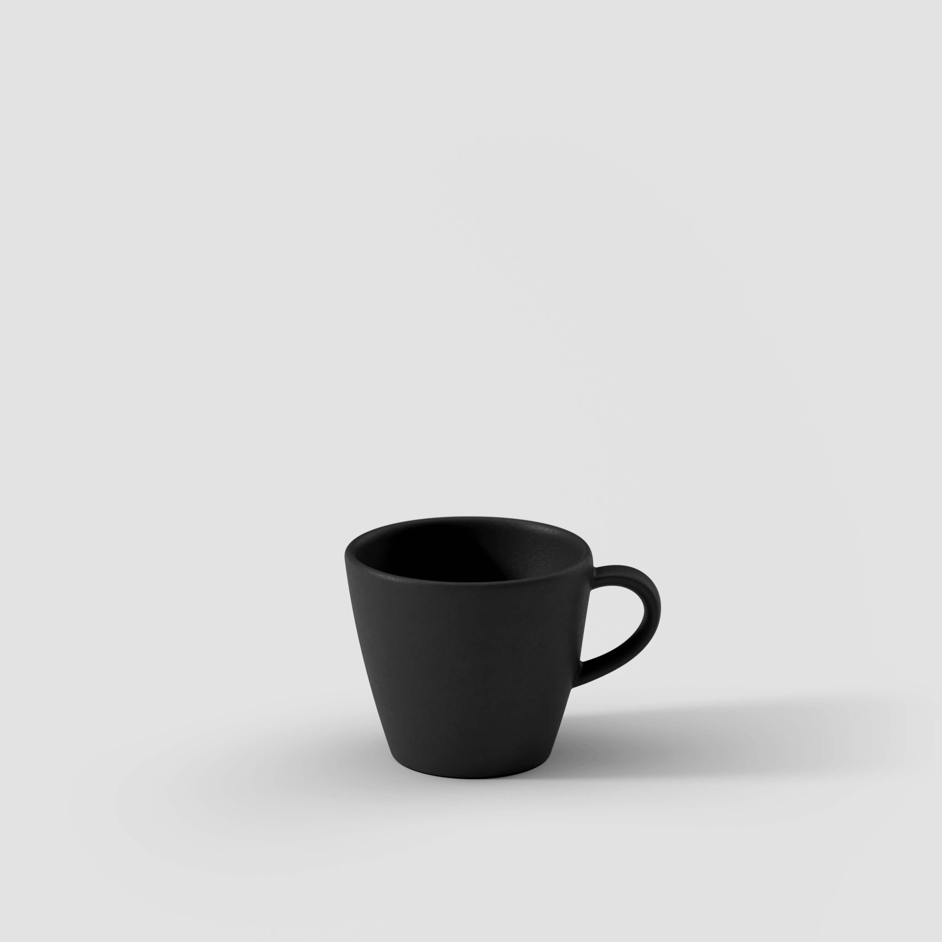Manufacture Espresso cup Black, 2.1 oz, Premium Porcelain