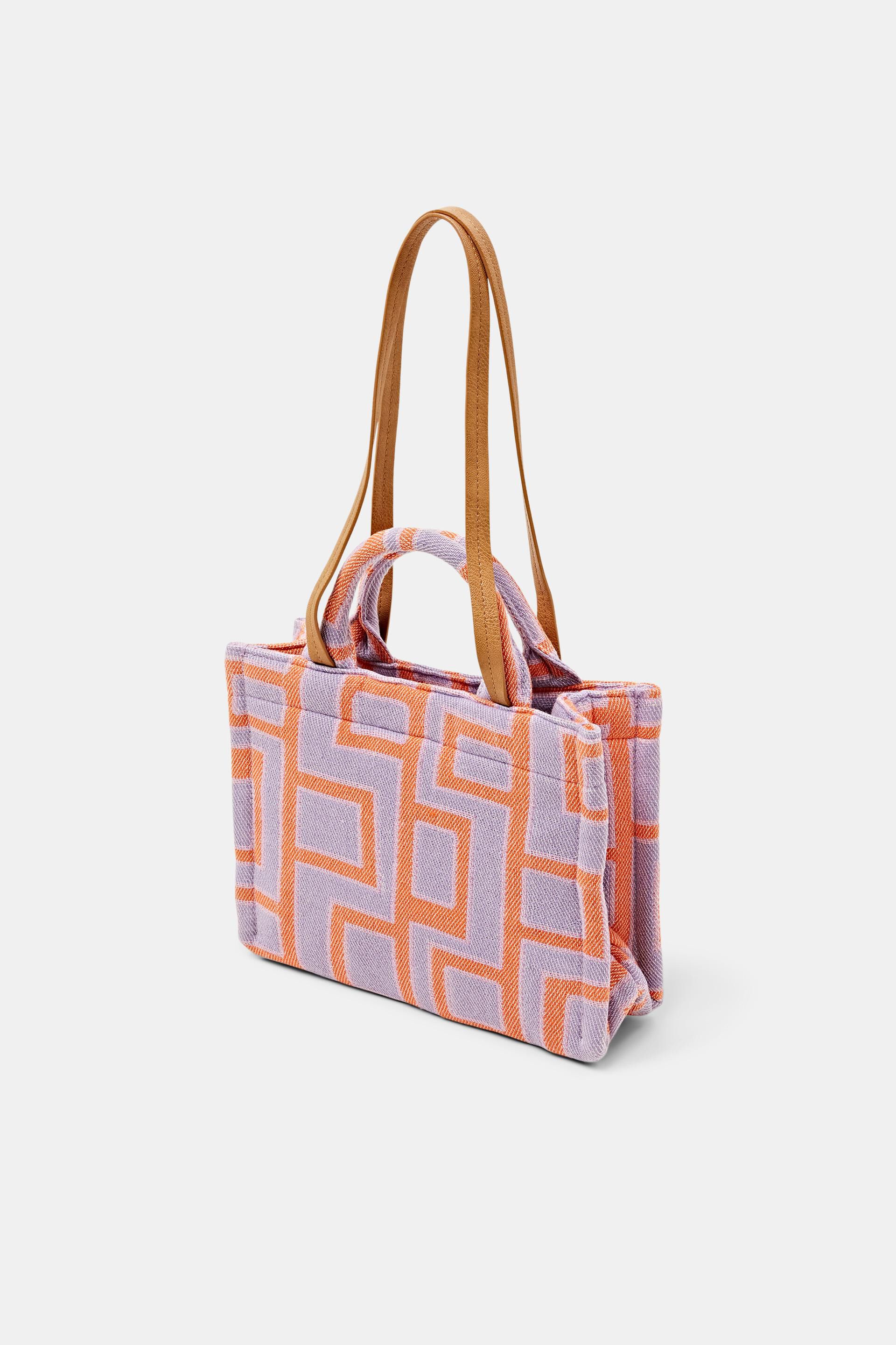 Petit cabas en coton à motif