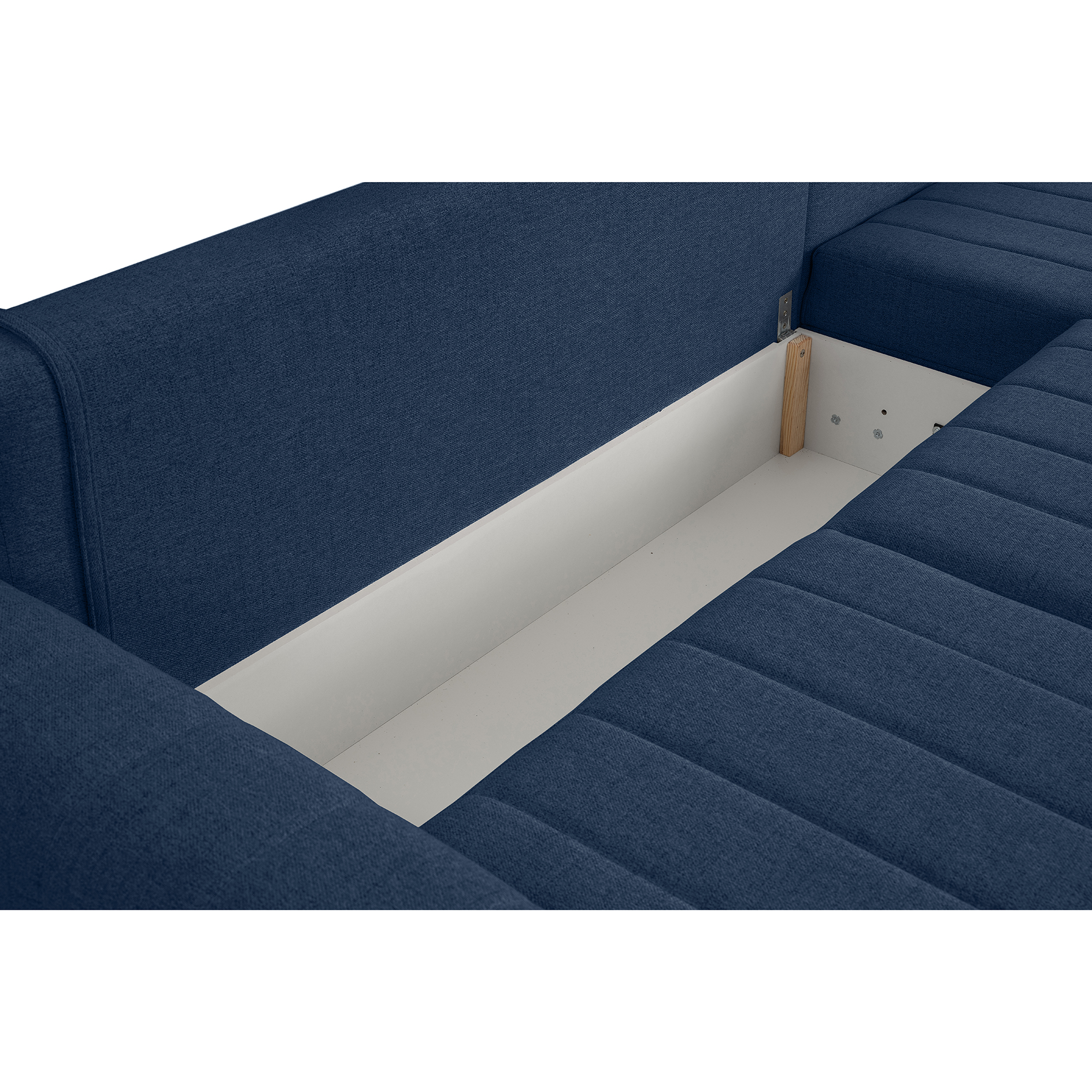 Ecksofa - navy - Liegefunktion und Staukasten