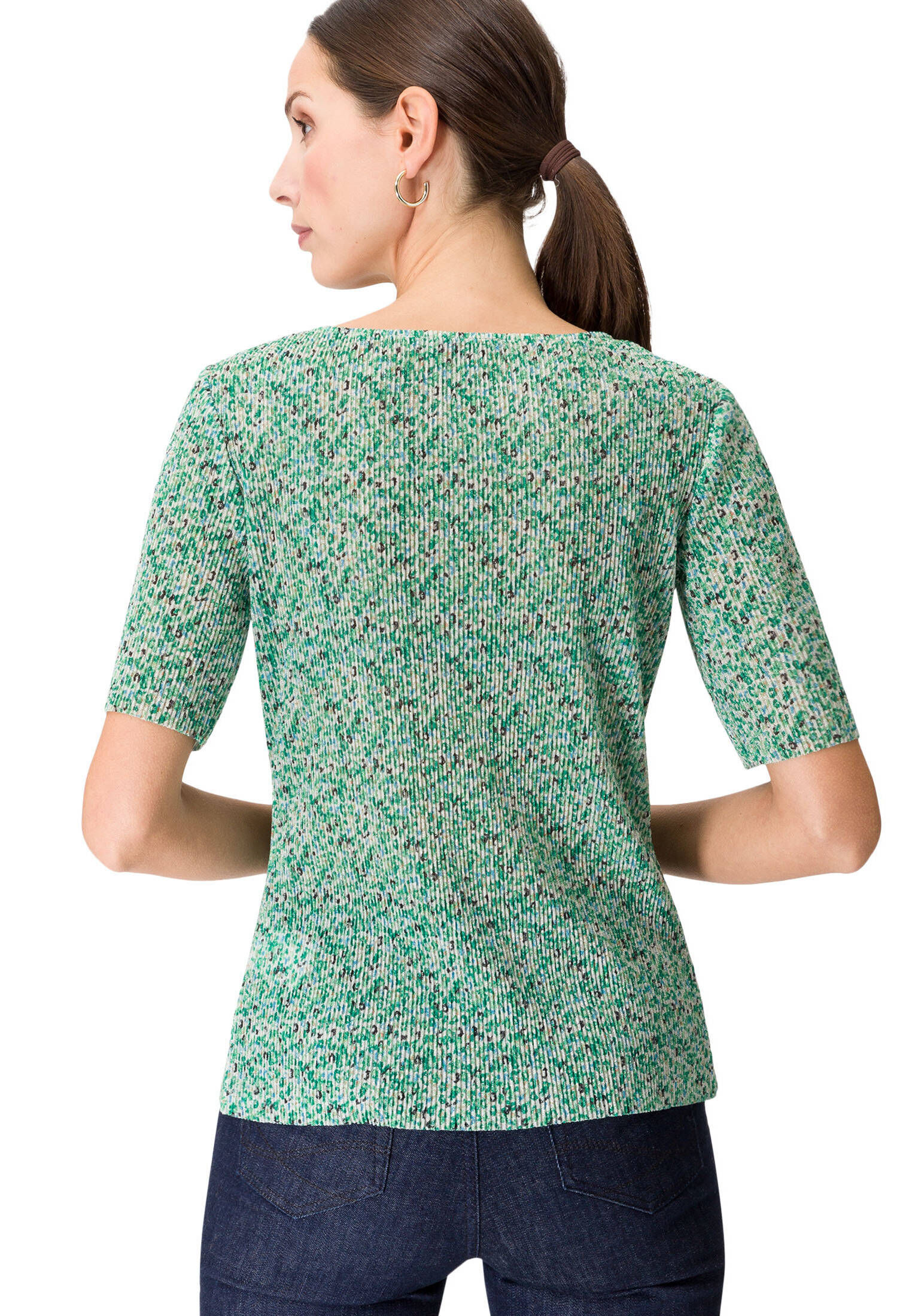 zero| Damen Shirt mit Blumenprint