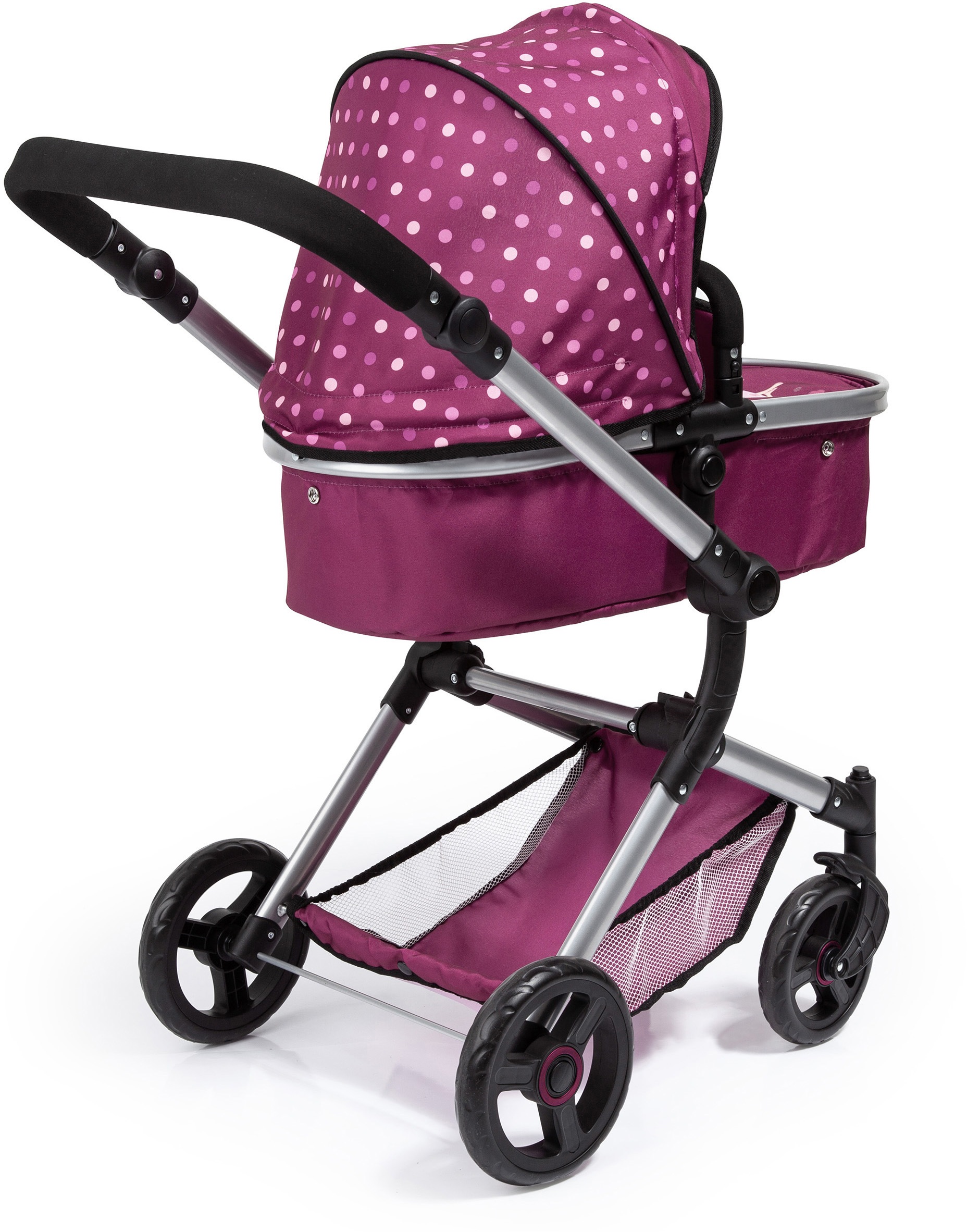 Bayer Kombi-Puppenwagen »Vario, Bordeaux« inkl. Wickeltasche