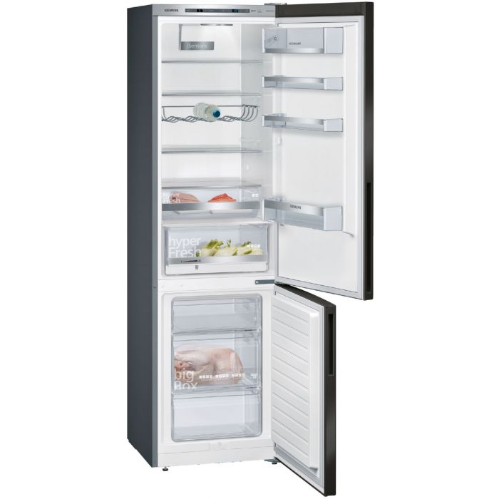Siemens Kühl-Gefrierkombination iQ500 KG39EEXCA Black Steel