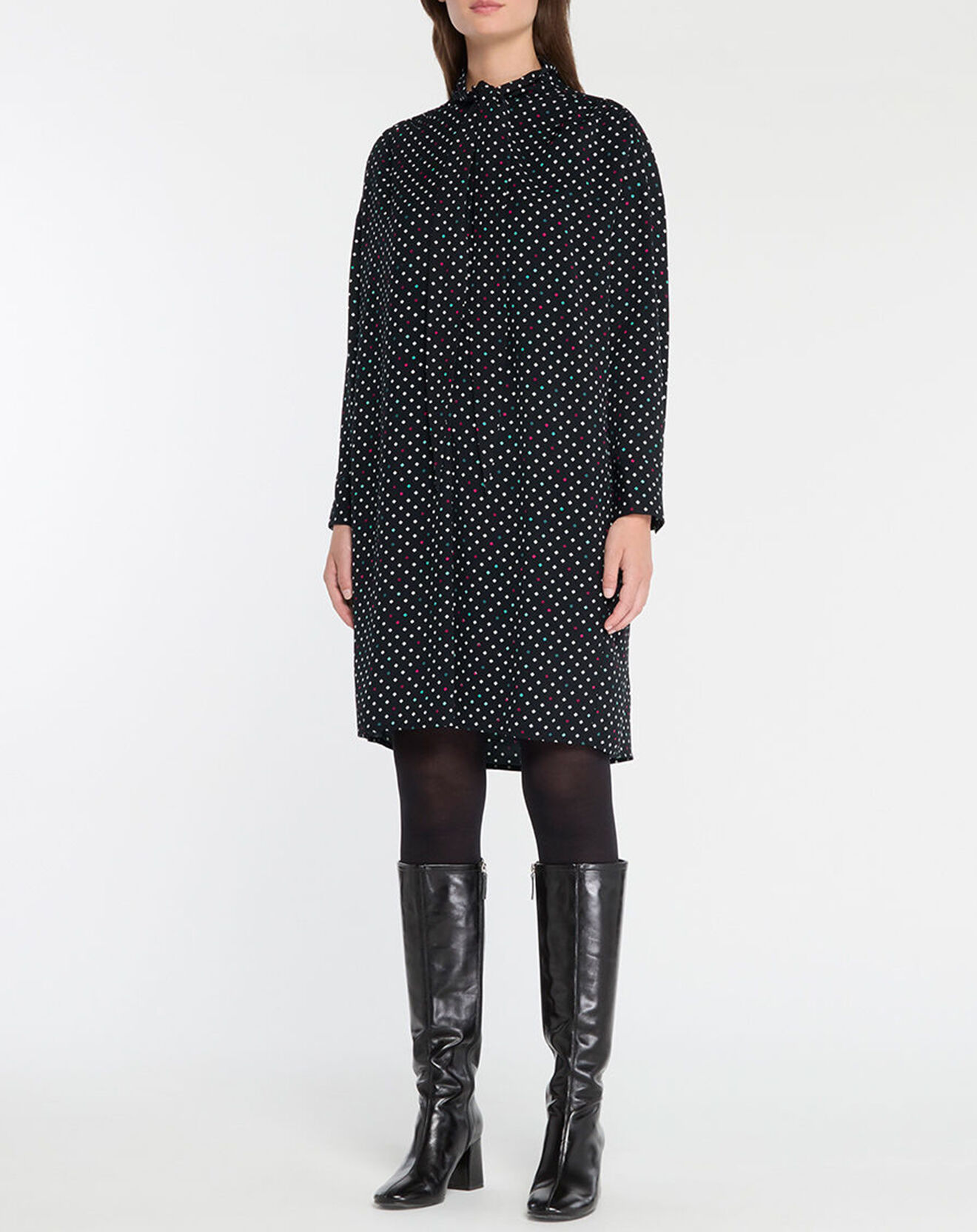 Jodhpur Robe Brama cravate noire