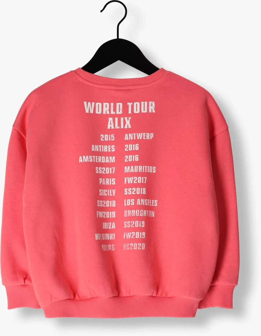 ALIX MINI koraal alix mini sweater knitted alix sweater