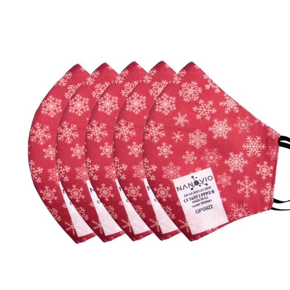 Nanovio FFP2 Maske wiederverwendbar I Christmas Edition I Nano Maske aus Europa