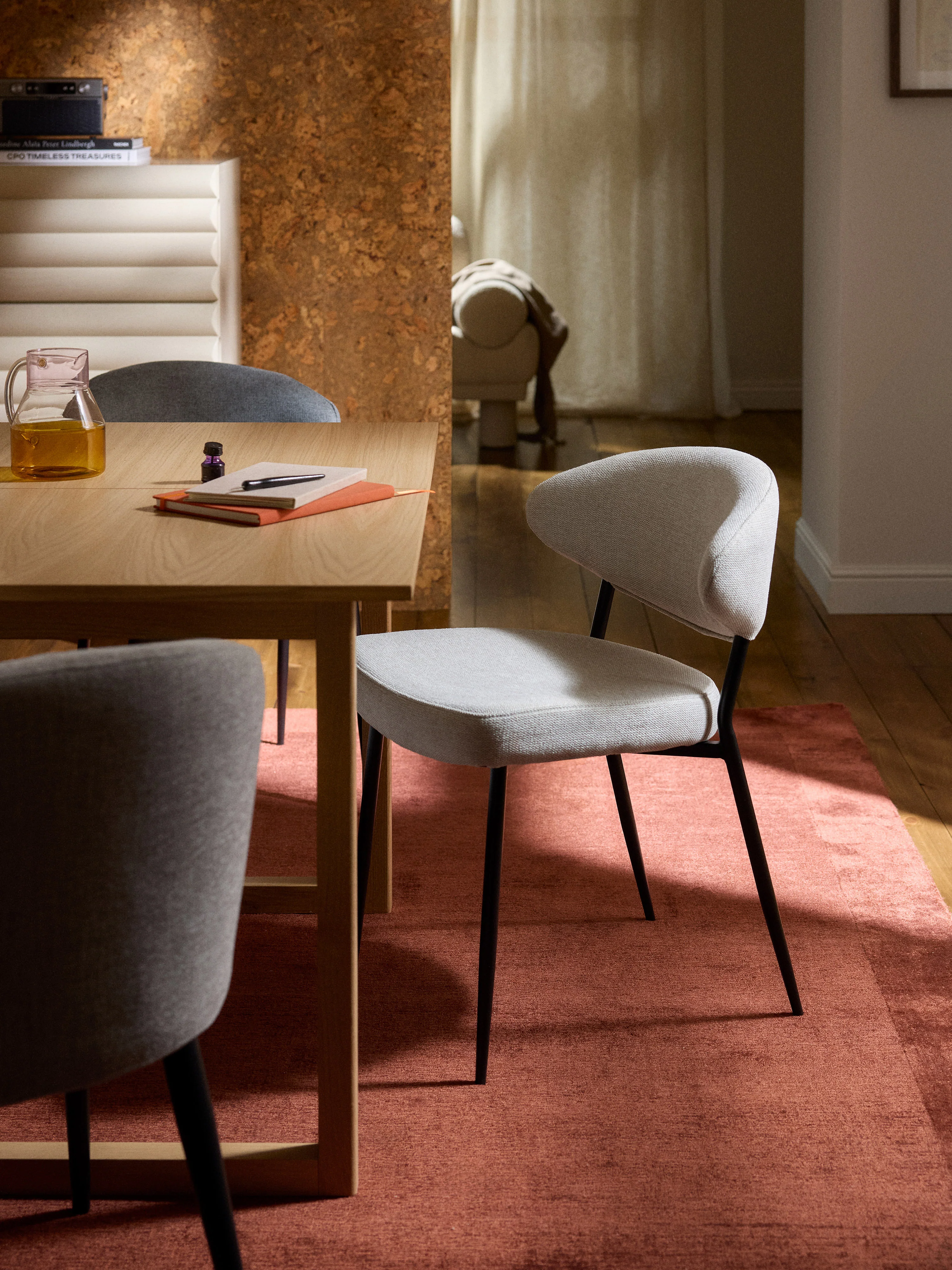 Gestoffeerde stoelen Adele, 2 stuks