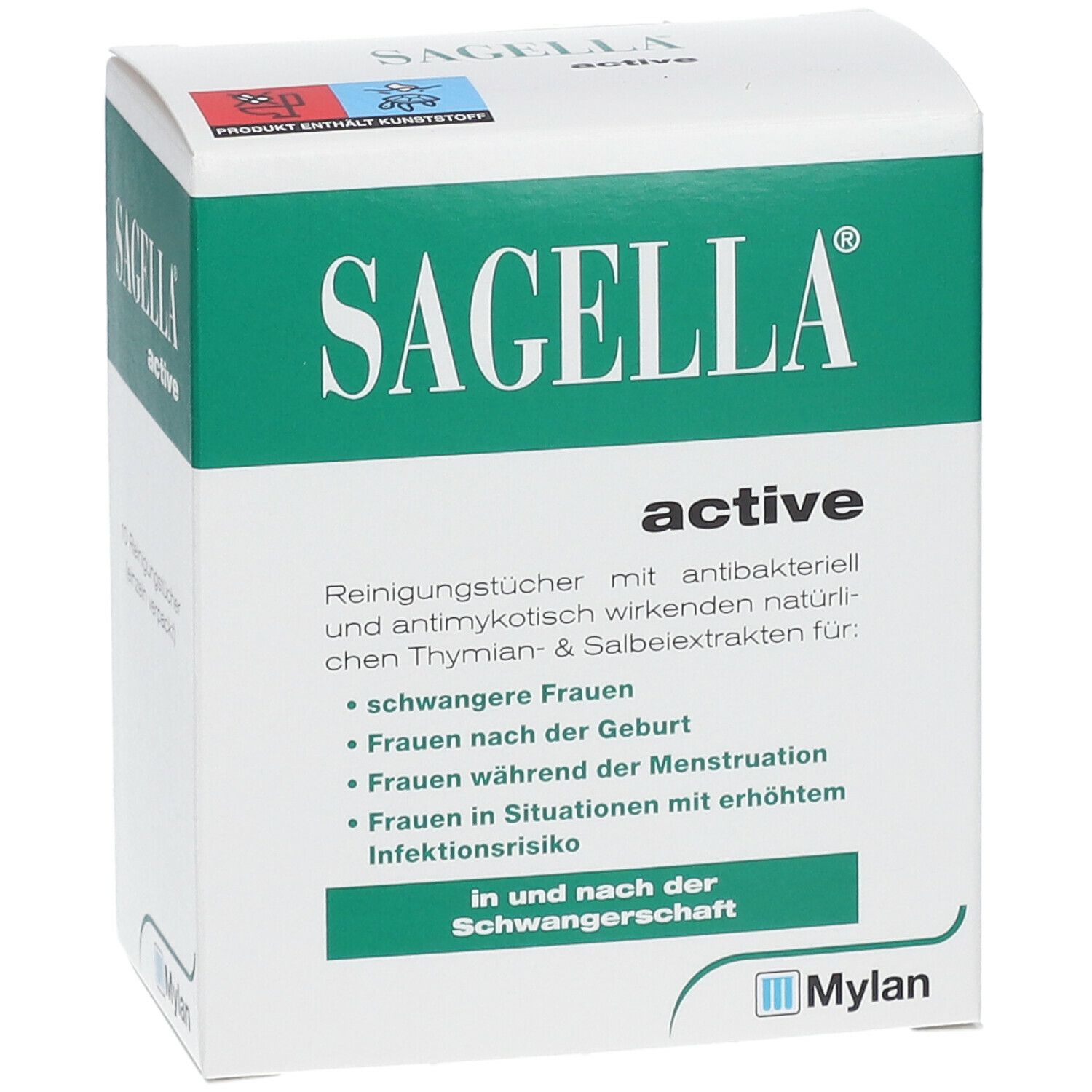SAGELLA active Intim-Reinigungstücher