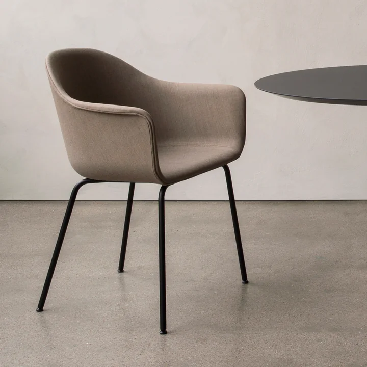 Audo - Harbour Chair (Stahl), schwarz / oliv
