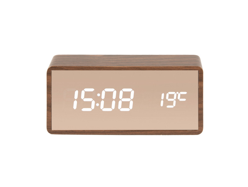 Alarm Clock Copper Mirror LED KA5878BK Black