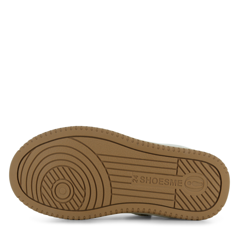 Shoesme beige met groene sneaker Microfiber leer, Suède | Sale