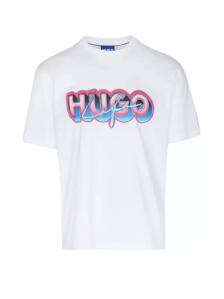 HUGO T-Shirt NILLUMI weiss
