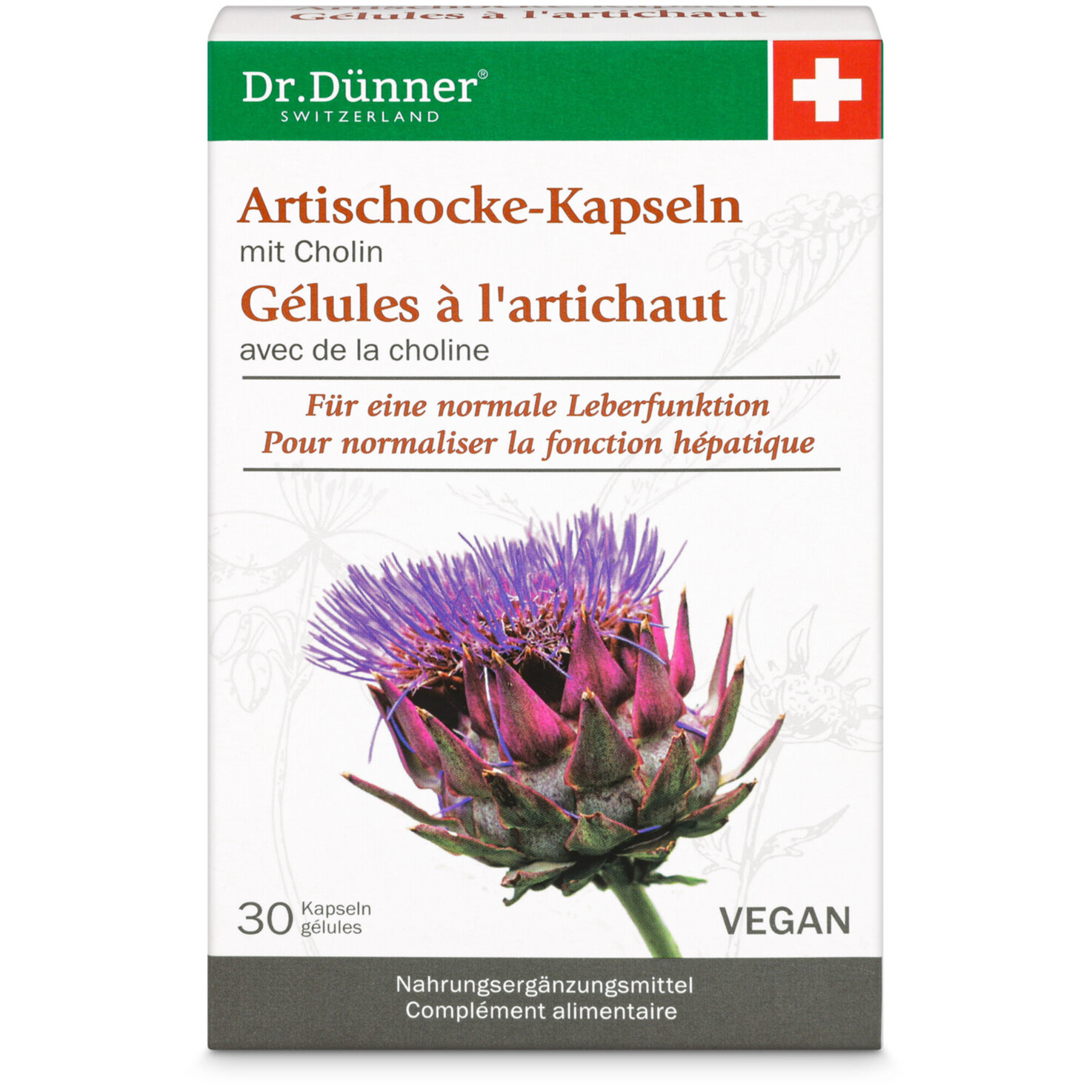 Dr.Dünner Artischocke Leberfunktion 30 Kapseln