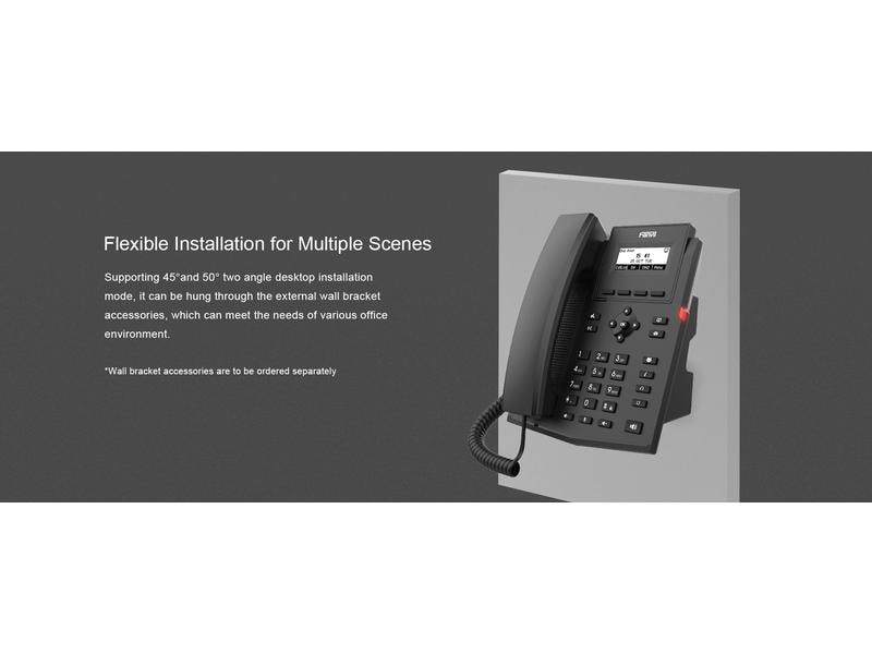 Fanvil Tischtelefon X301G Schwarz X301G IP-Telefon der Einstiegsklasse