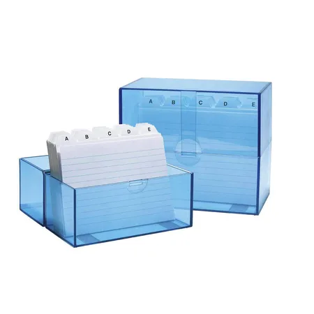 WEDO® 2506303 Karteibox A6 für 200 Karten, inkl. 100 Karten