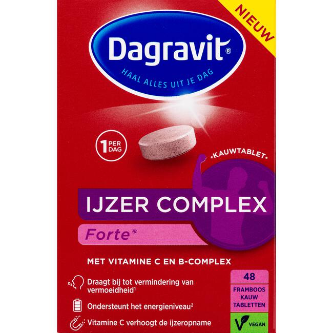 Dagravit IJzer Complex Forte 48 kauwtabletten
