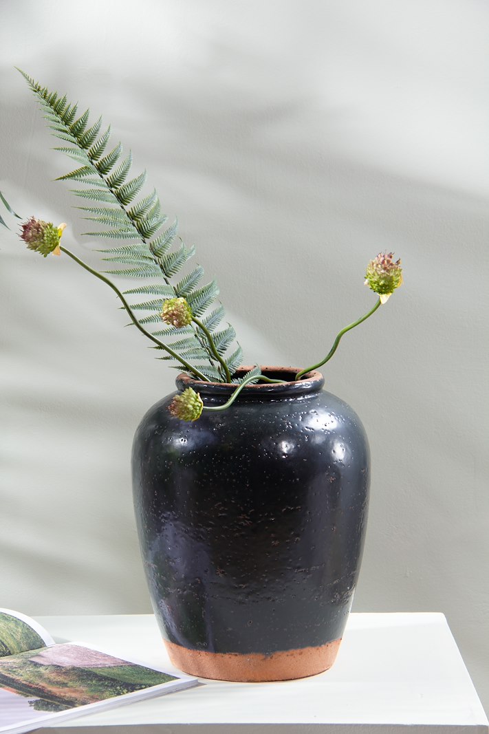 Savannah vase/krukke Sort Ø25,5 H31,5 cm