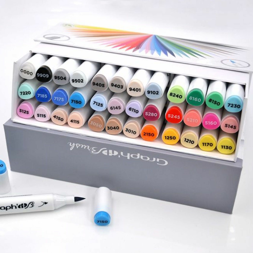 Set 36 marqueurs graph'it brush & extra fine - essentiels
