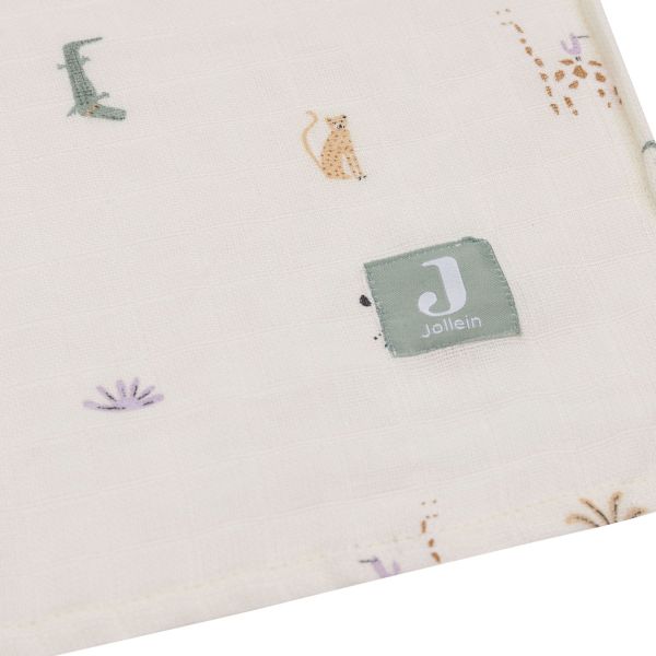 Jollein Jungle Jambo Large Multidoek - 2 Pack - 115 x 115 cm - Hydrofiel