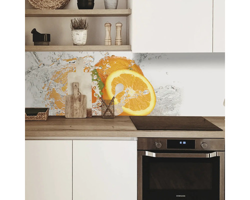 Keukenachterwand mySpotti Profix Aqua-Oranje 100 x 60 cm PX-10060-52-HB