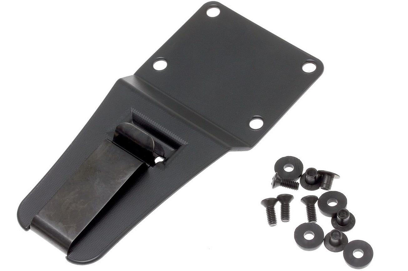 ESEE Model CM6 black, survivalmes met kydex schede   riemclip