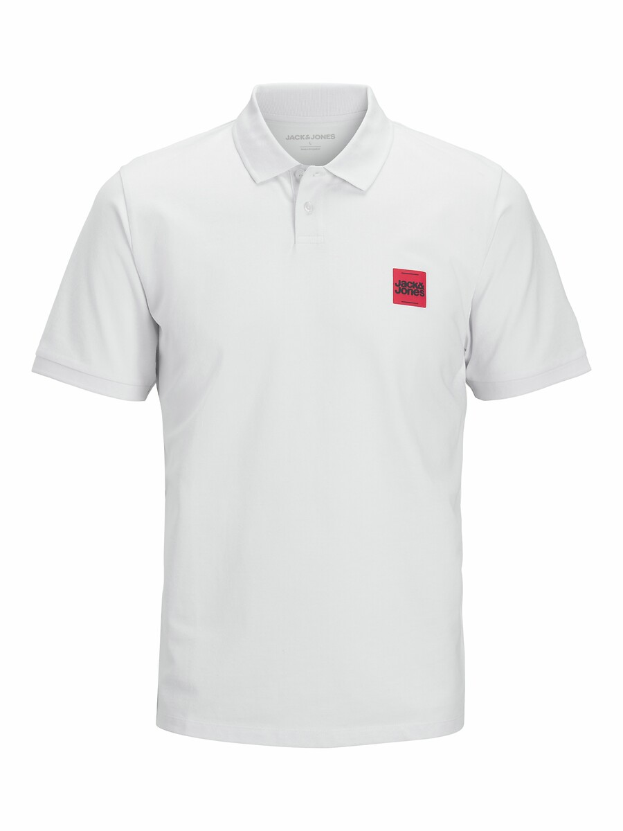 JACK & JONES<br>Camisa polo de manga curta, logotipo pequeno