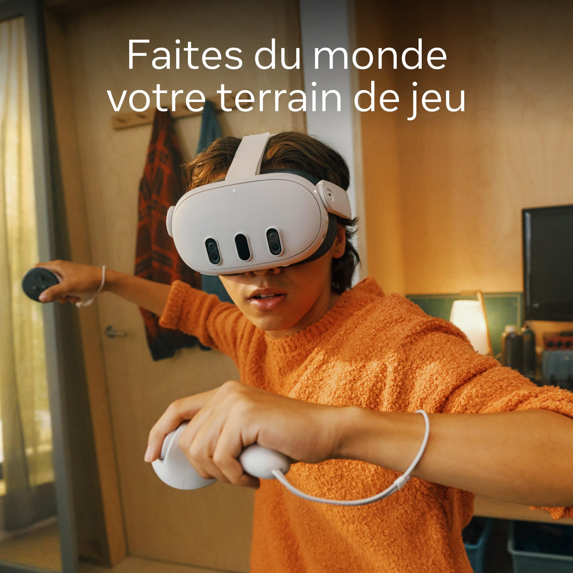 Meta Quest 3 512 Go – Le plus puissant des Quest – Expériences de réalité mixte ultimes – Casque tout-en-un avec manettes, résolution 4K + affichage Infinite Display