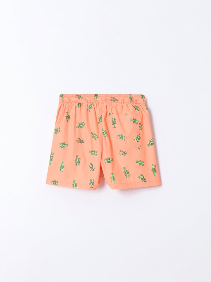 Maiô estampado - Laranja