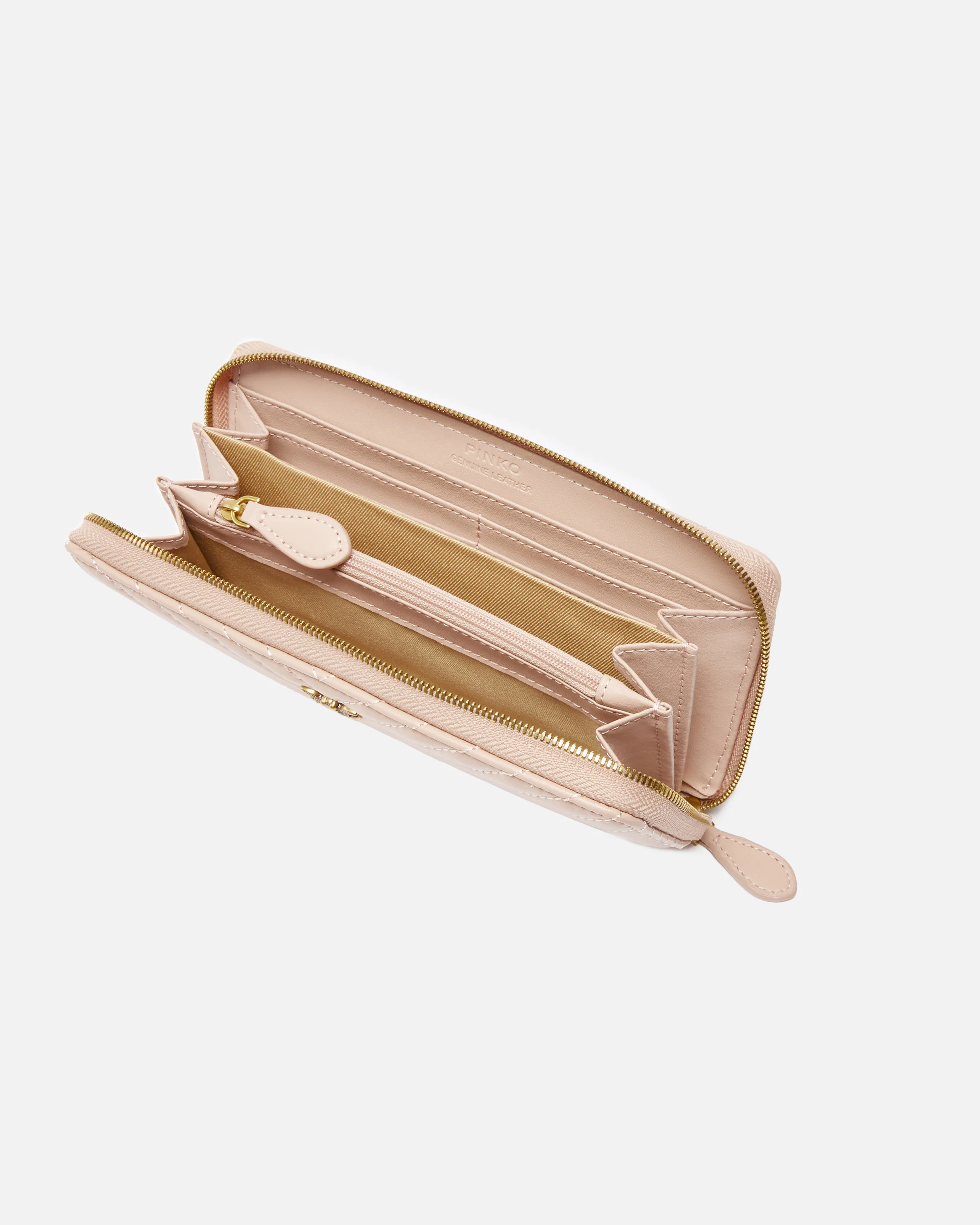 Portefeuille à contour zippé | Rose