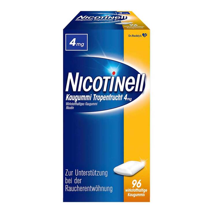 NICOTINELL Kaugummi 4 mg Tropenfrucht, 96 St