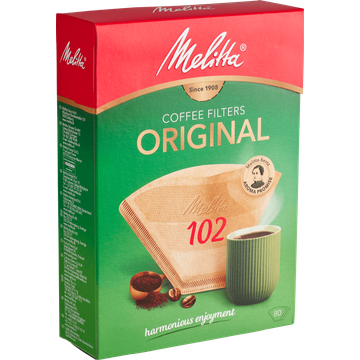Melitta Original koffiefilters 102 Bruin 80 stuks