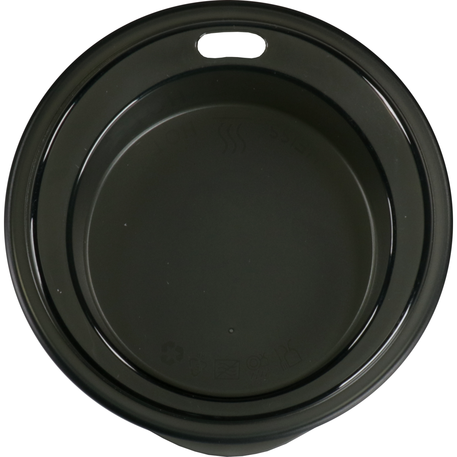 Circ Deksel, PP, rond, reusable, Ø96mm, 25mm, transparant/grijs