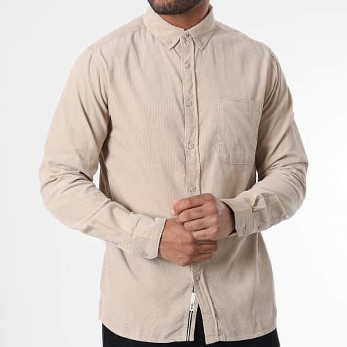 Chemise Manches Longues Velours Juan 21104208 Beige