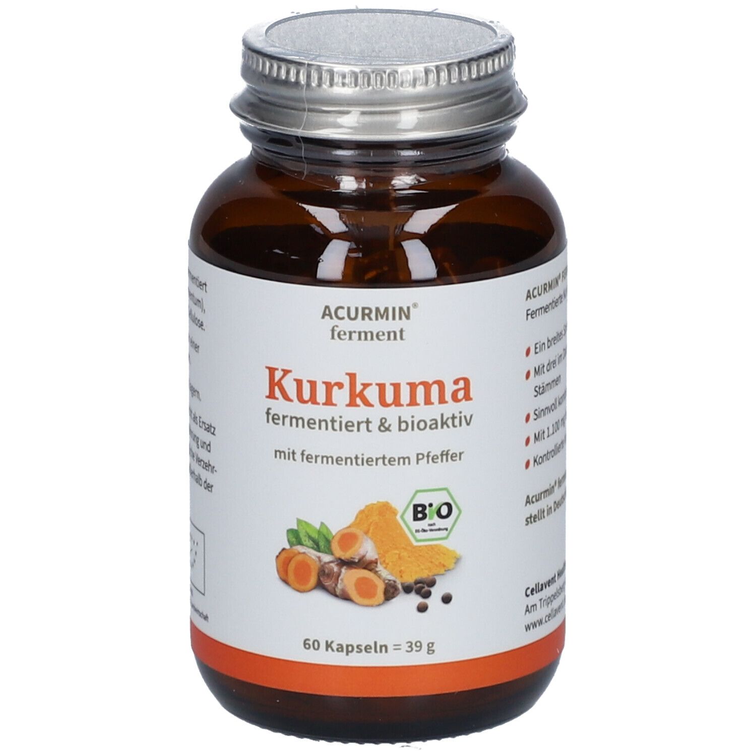Acurmin® ferment BIO Kurkuma Kapseln - fermentiert und bioaktiv