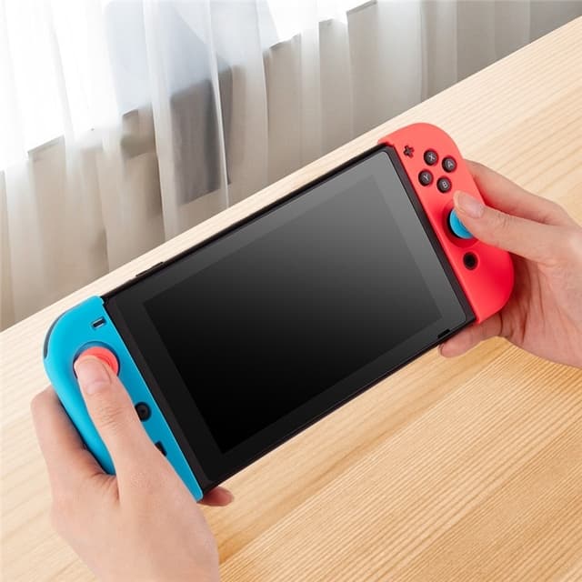 Silikonecover kompatibelt med Nintendo Switch + tommelfingergrebsbeskytter