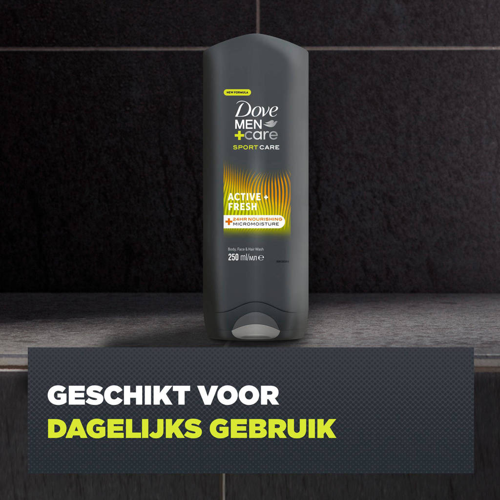 Sport Care Active+Fresh 3-in-1 douchegel - 6 x 250 ml