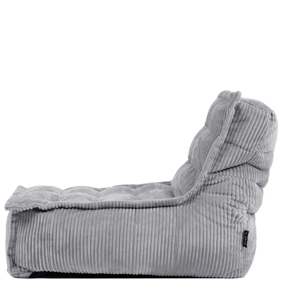 icon - Dolce Kinderzitzak Stoel - Ribfluweel Fauteuil - Grijs
