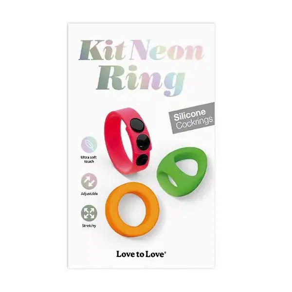 Kit Love to Love com anel de néon