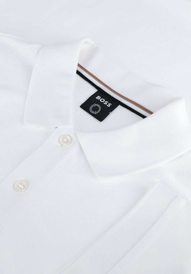 BOSS witte boss polo pallas