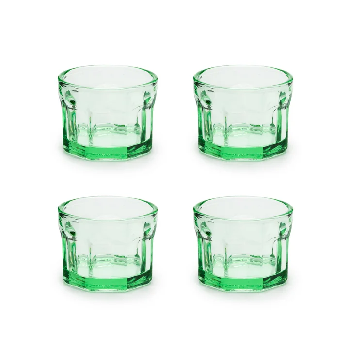 Serax - Fish & Fish Glas, S, grün (4er-Set)