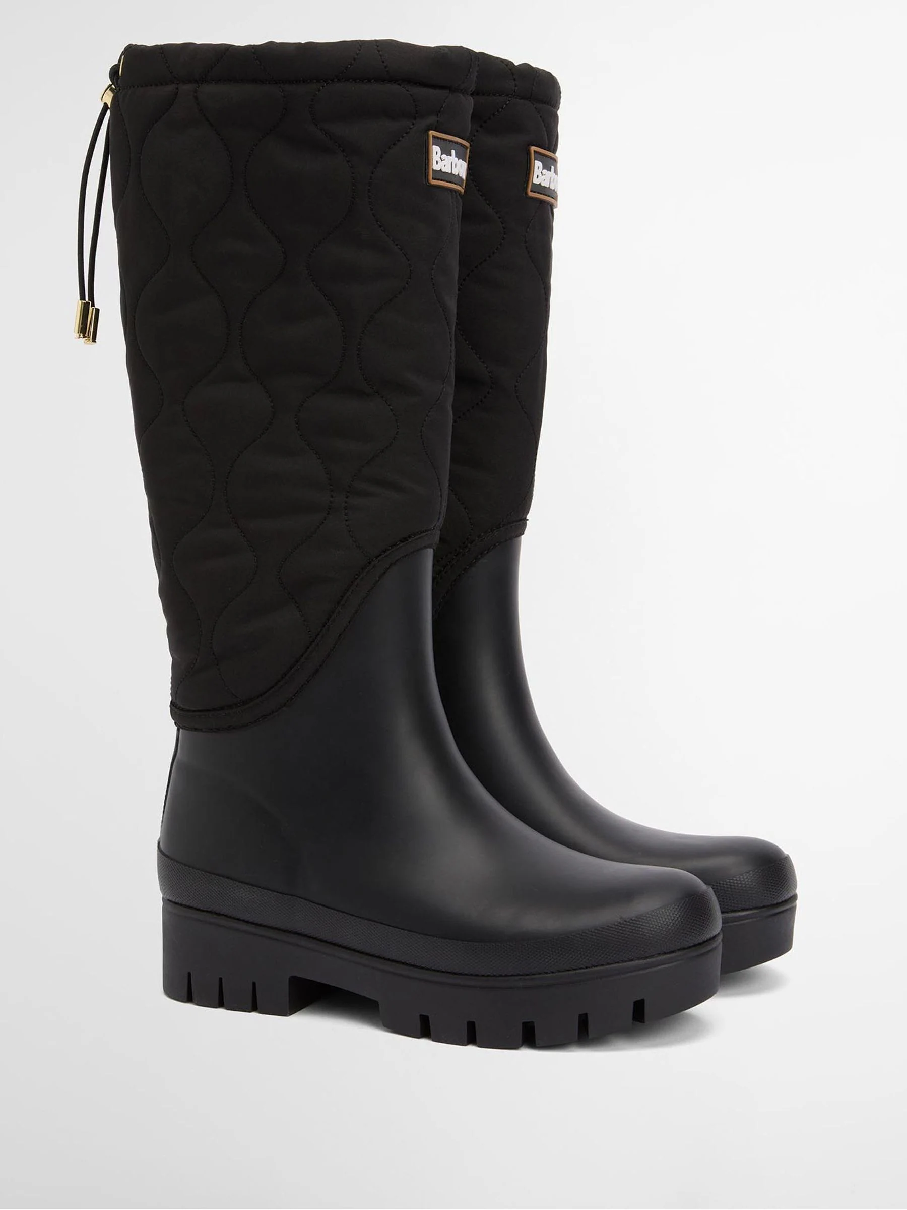 Zwart - Barbour® Marnie Quilted Tall Wellington Boots