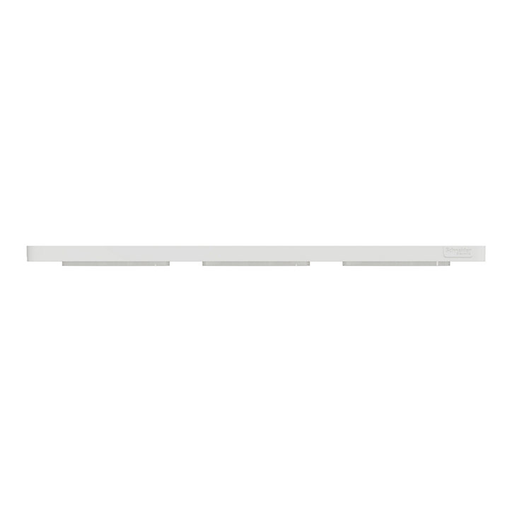 Plaque de finition triple Schneider Electric Odace Touch blanc