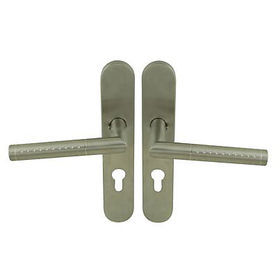 Ensemble poignées de porte cylindre COLOURS Jascha inox satin